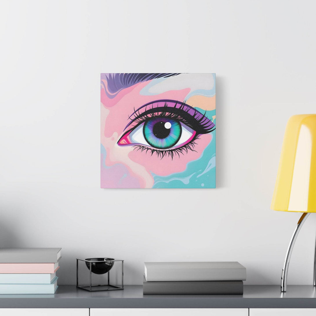 PsEyeFlow #2 – Lucid Gaze. (Satin Canvas, Stretched) - Highdellic