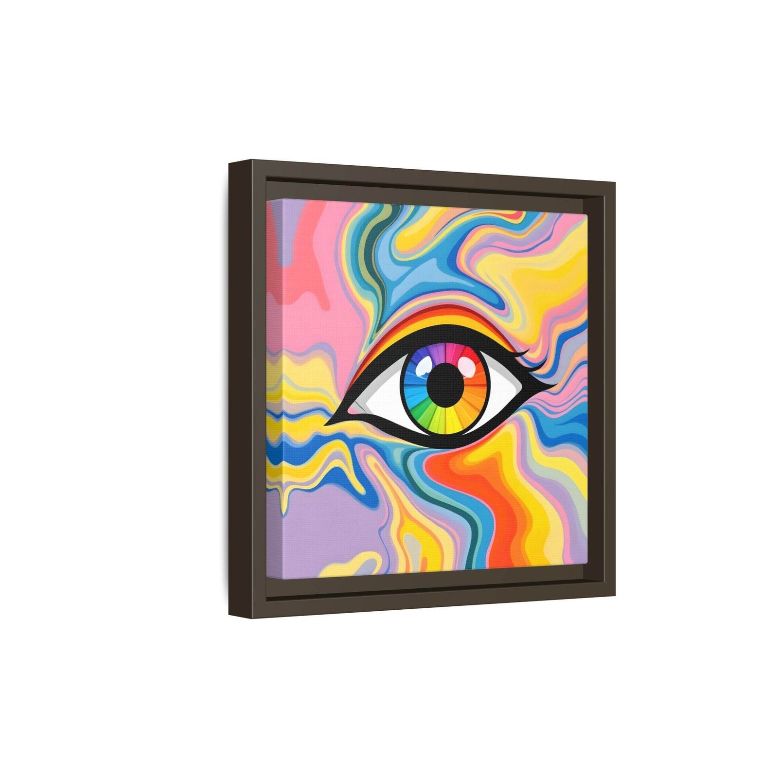PsEyeFlow #27 - Spectrum Drift. (Matte Canvas, Framed (Multi-color)) - Highdellic
