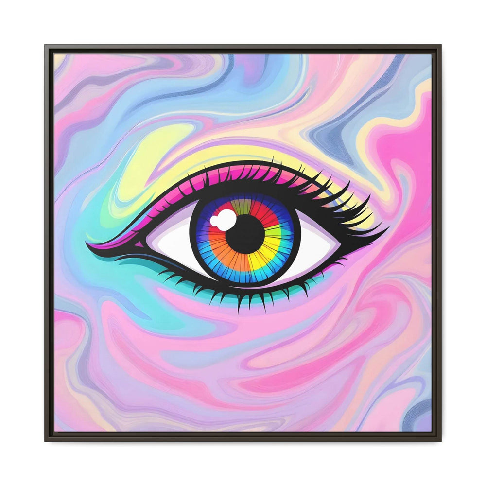 PsEyeFlow #8 - Radiant Vision. ( Colourful Framed Matte Canvas Decor )