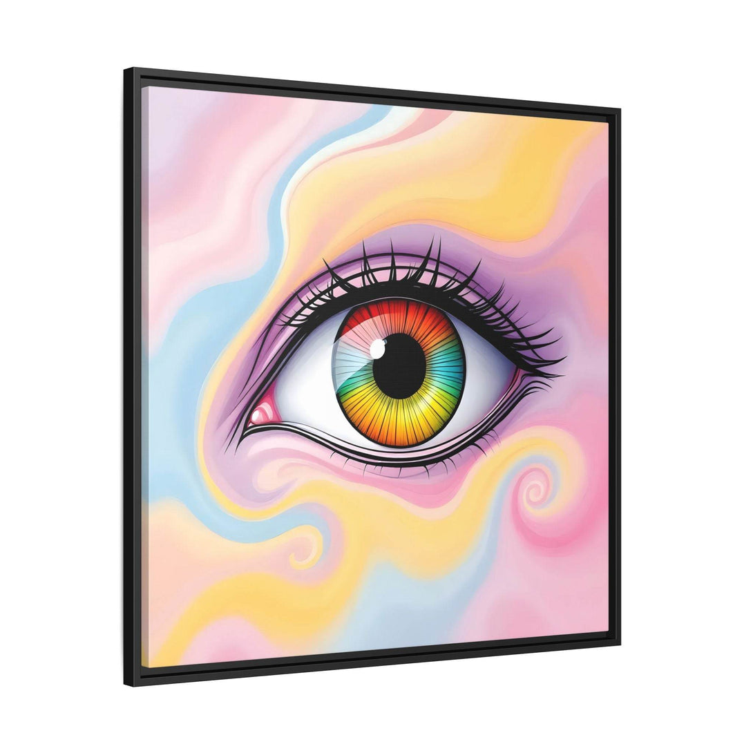 PsEyeFlow #36 – The Whispering Spiral on Framed Matte Canvas - Highdellic