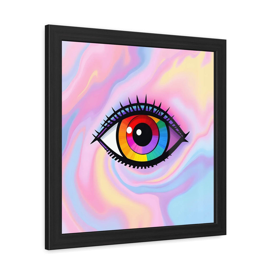 PsEyeFlow #11 - Spectrum Awakening. ( wood Framed semi-gloss coated paper ) - Highdellic