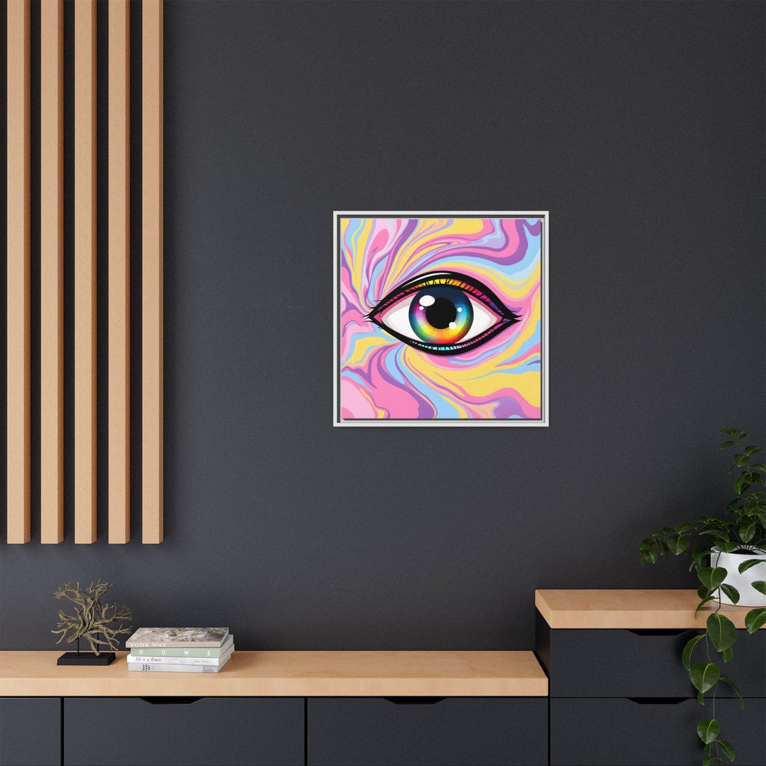 PsEyeFlow #29 - Spectrum Gaze.b (Matte Canvas, Framed (Multi-color)) - Highdellic