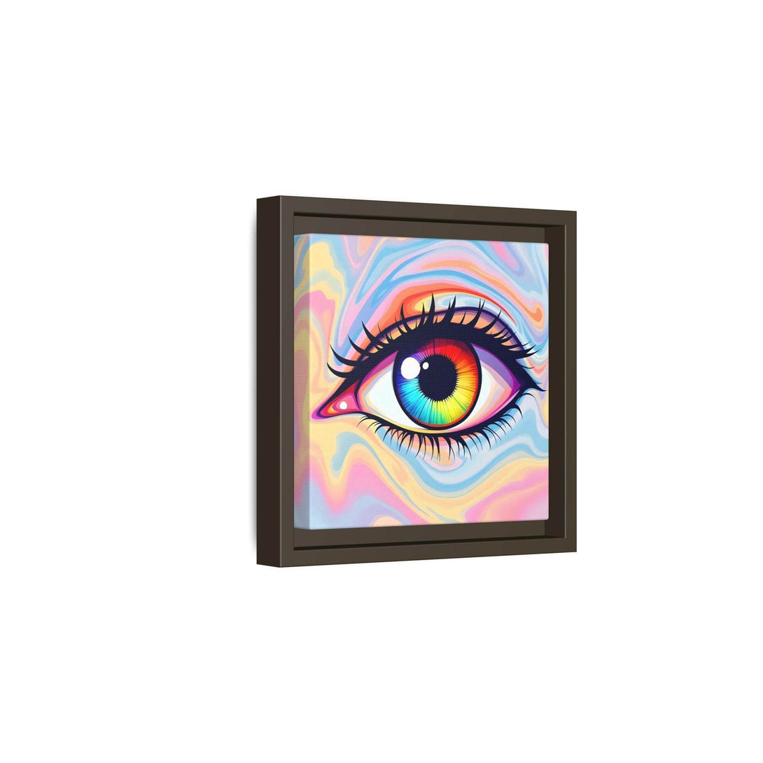 PsEyeFlow #20 - Dreamwave Vision. ( Colorful Framed Matte Canvas Decor ) - Highdellic