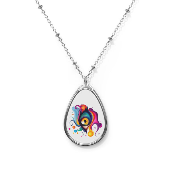 Dream #34 – Chromatic Tide (Oval Necklace)