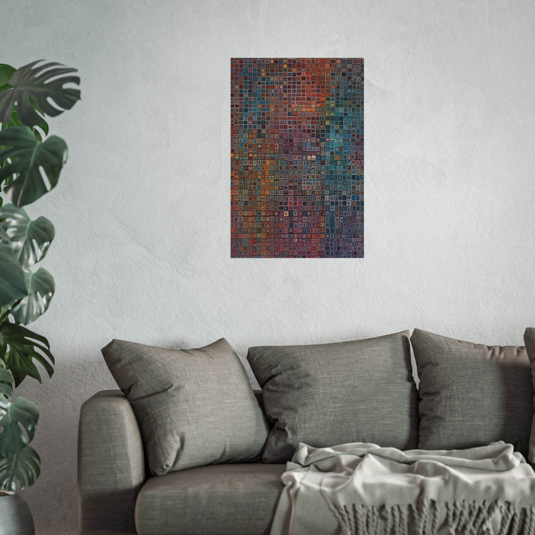 PsEyeCode #2a - Encrypted Echo on Vertical (2:3) Fine Art Poster - Highdellic