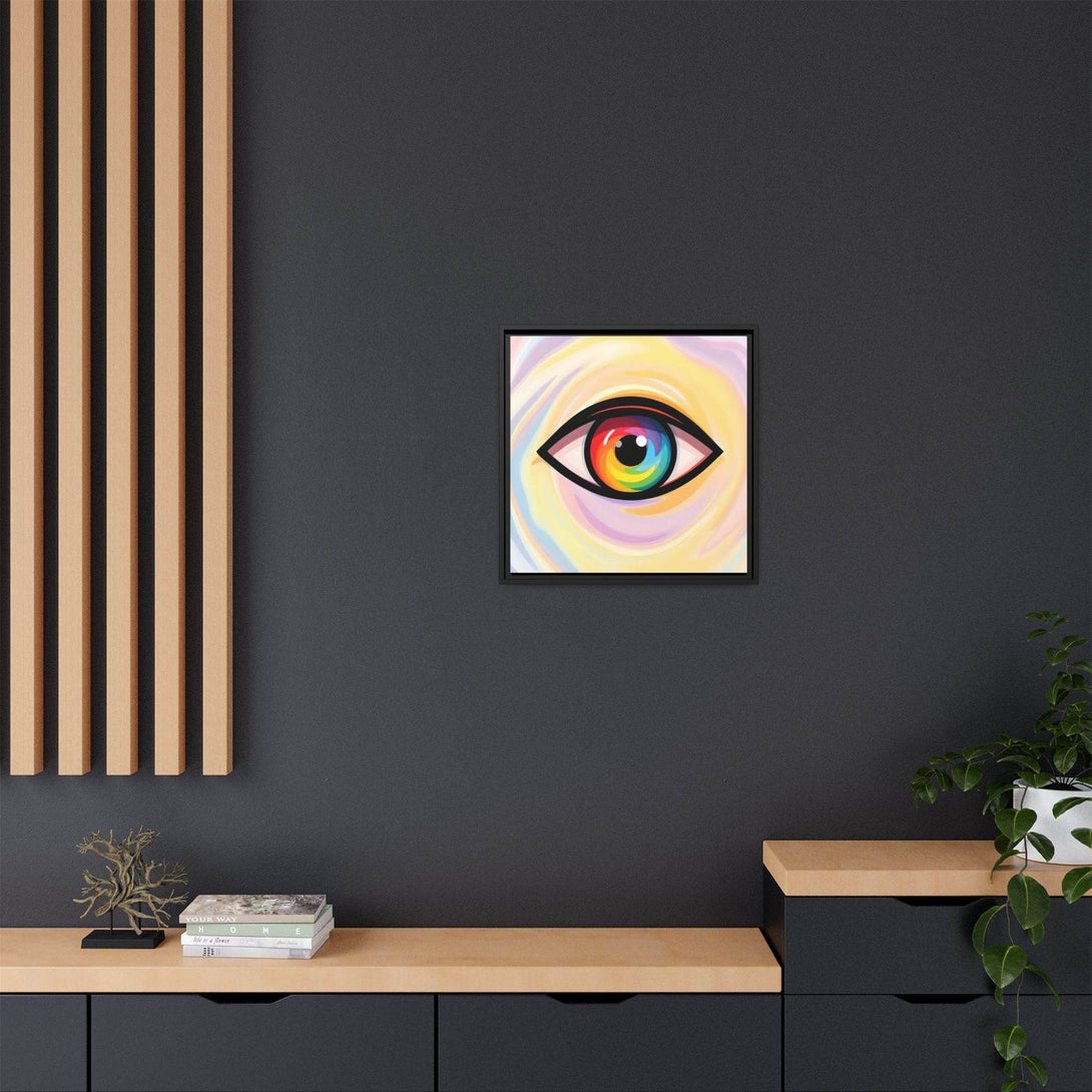 PsEyeFlow #18 - Ethereal Visionb. ( Colorful Framed Matte Canvas Decor ) - Highdellic