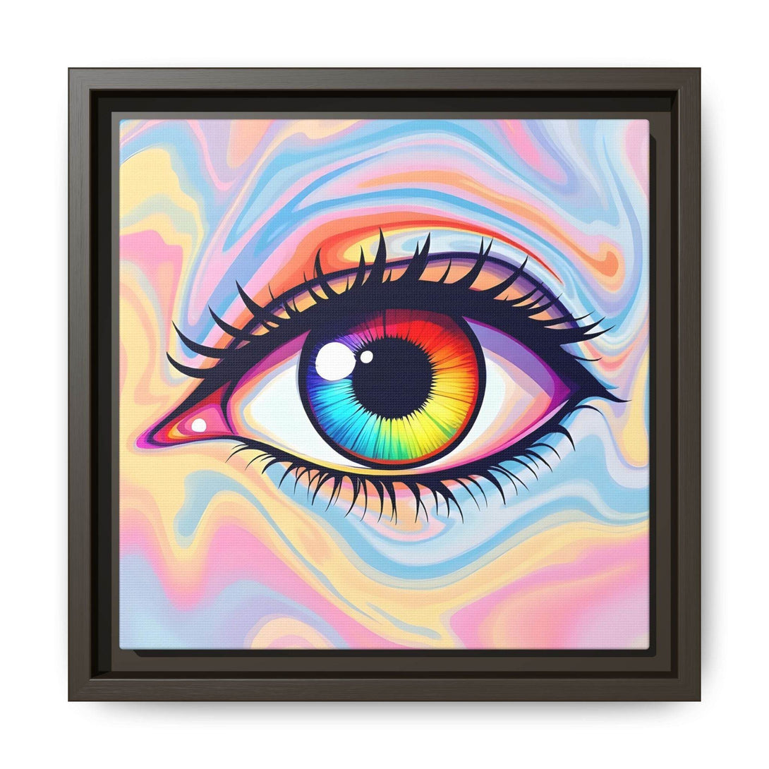 PsEyeFlow #20 - Dreamwave Vision. ( Colorful Framed Matte Canvas Decor ) - Highdellic