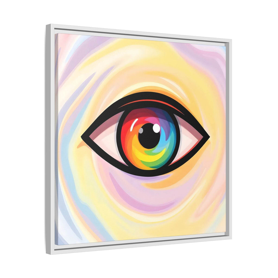 PsEyeFlow #18 - Ethereal Visionb. ( Colorful Framed Matte Canvas Decor ) - Highdellic