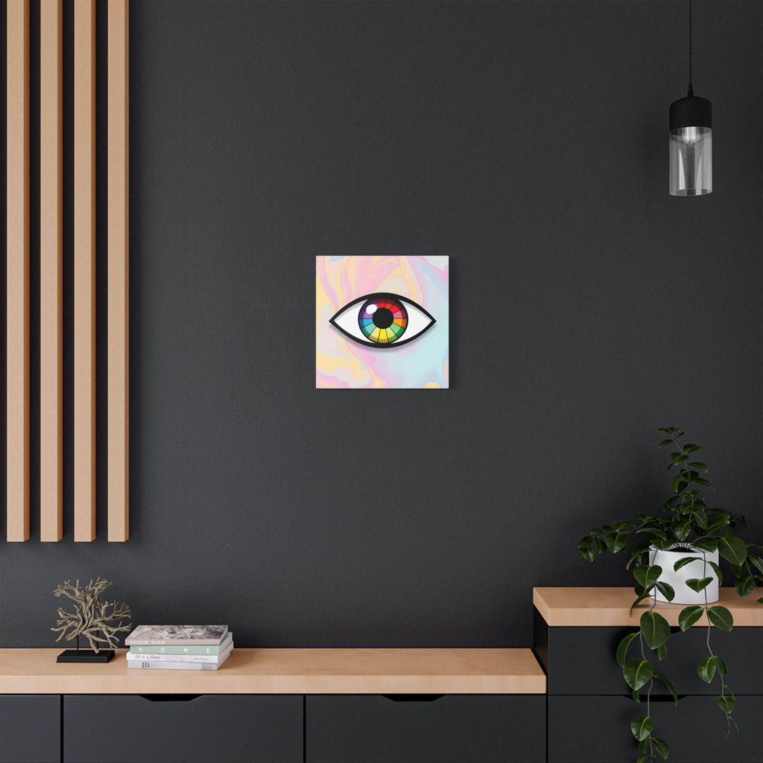 PsEyeFlow 5 - Prism Stare. (Satin Canvas, Stretched) - Highdellic