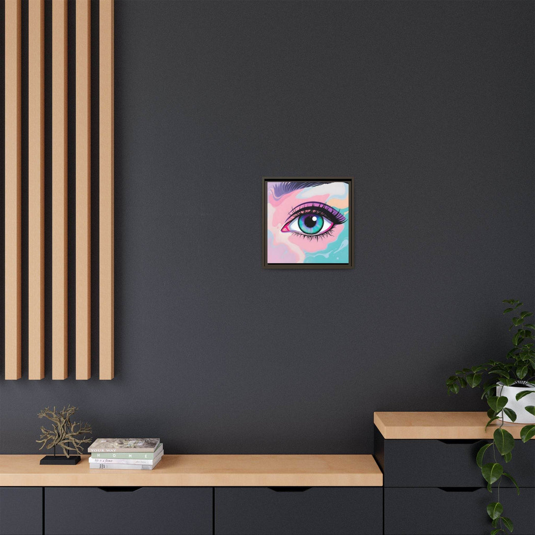 PsEyeFlow #2 – Lucid Gaze. ( Colorful Framed Matte Canvas Decor ) - Highdellic