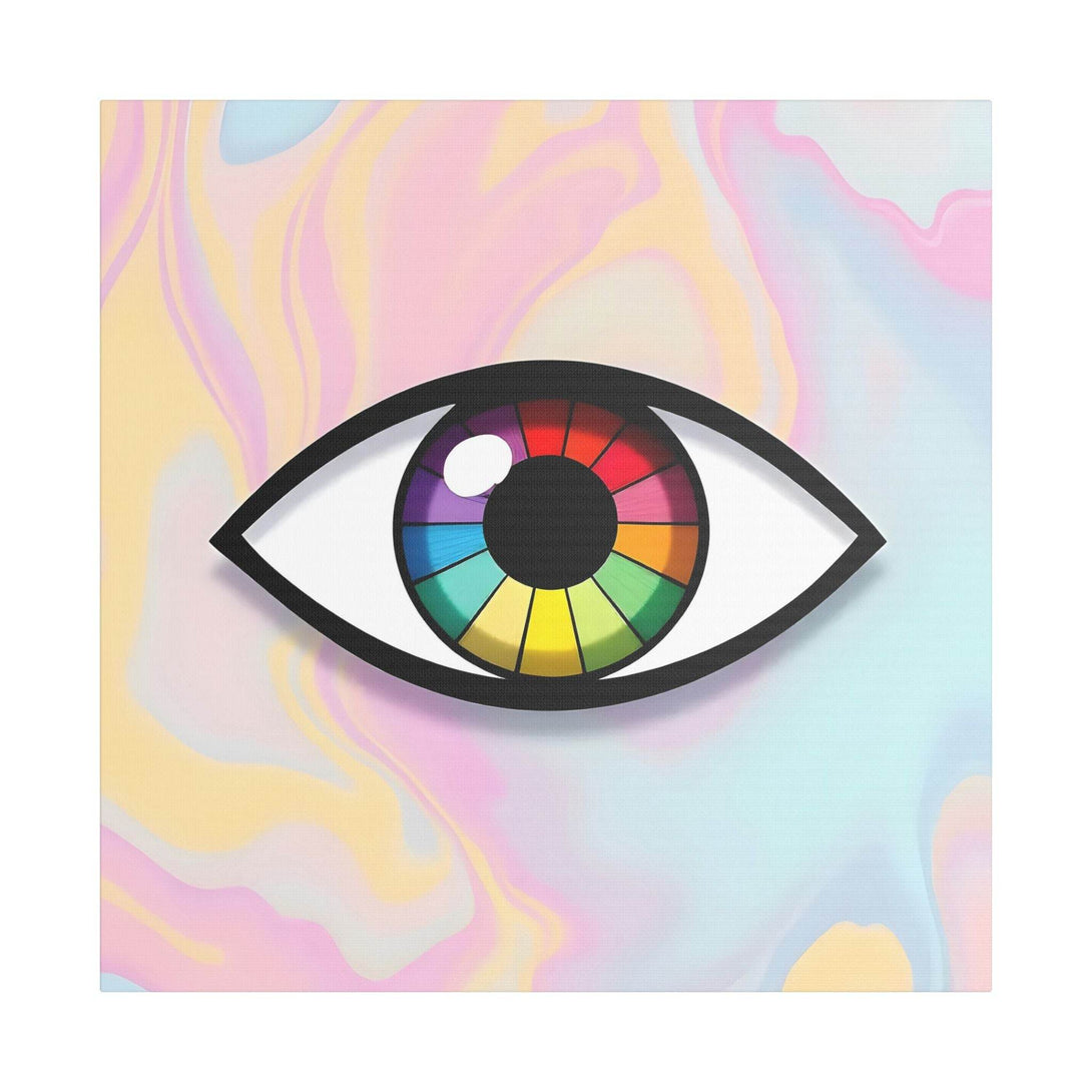 PsEyeFlow 5 - Prism Stare. (Satin Canvas, Stretched) - Highdellic