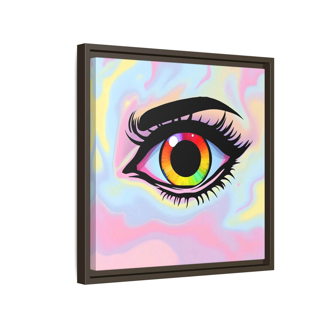 PsEyeFlow #35 - Spectrum Sentinel on Framed Matte Canvas (multi colour) - Highdellic