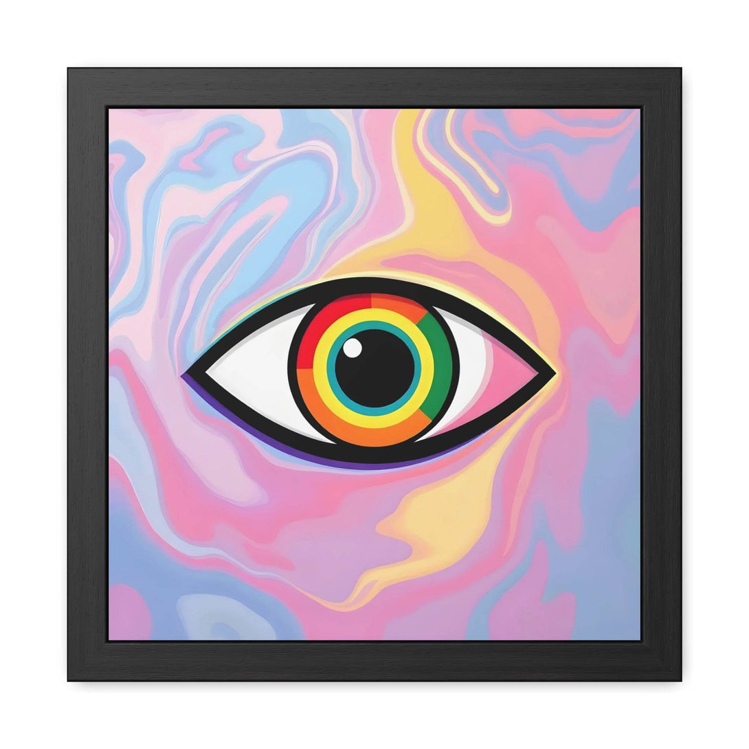 PsEyeFlow #6 - Vortex Vision. ( wood Framed semi-gloss coated paper ) - Highdellic