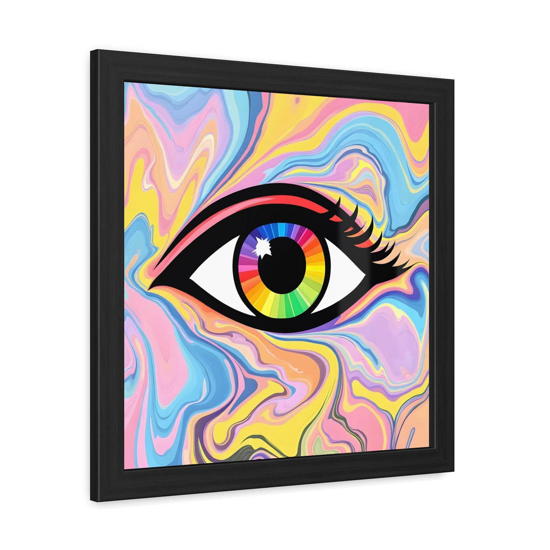 PsEyeFlow #16 - Spectrum Pulse. ( wood Framed semi-gloss coated paper ) - Highdellic