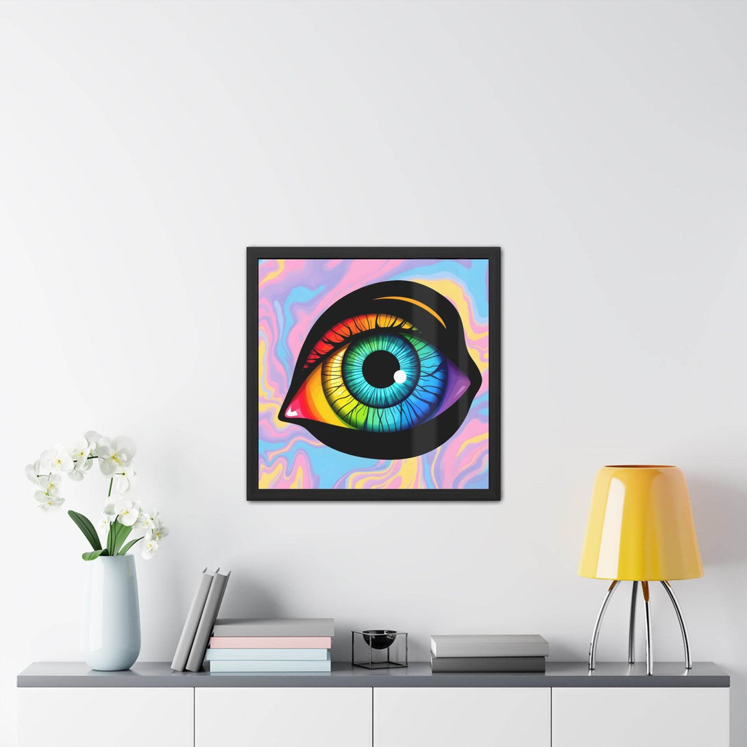 PsEyeFlow 4 - Chromatic Vision. ( wood Framed semi-gloss coated paper ) - Highdellic