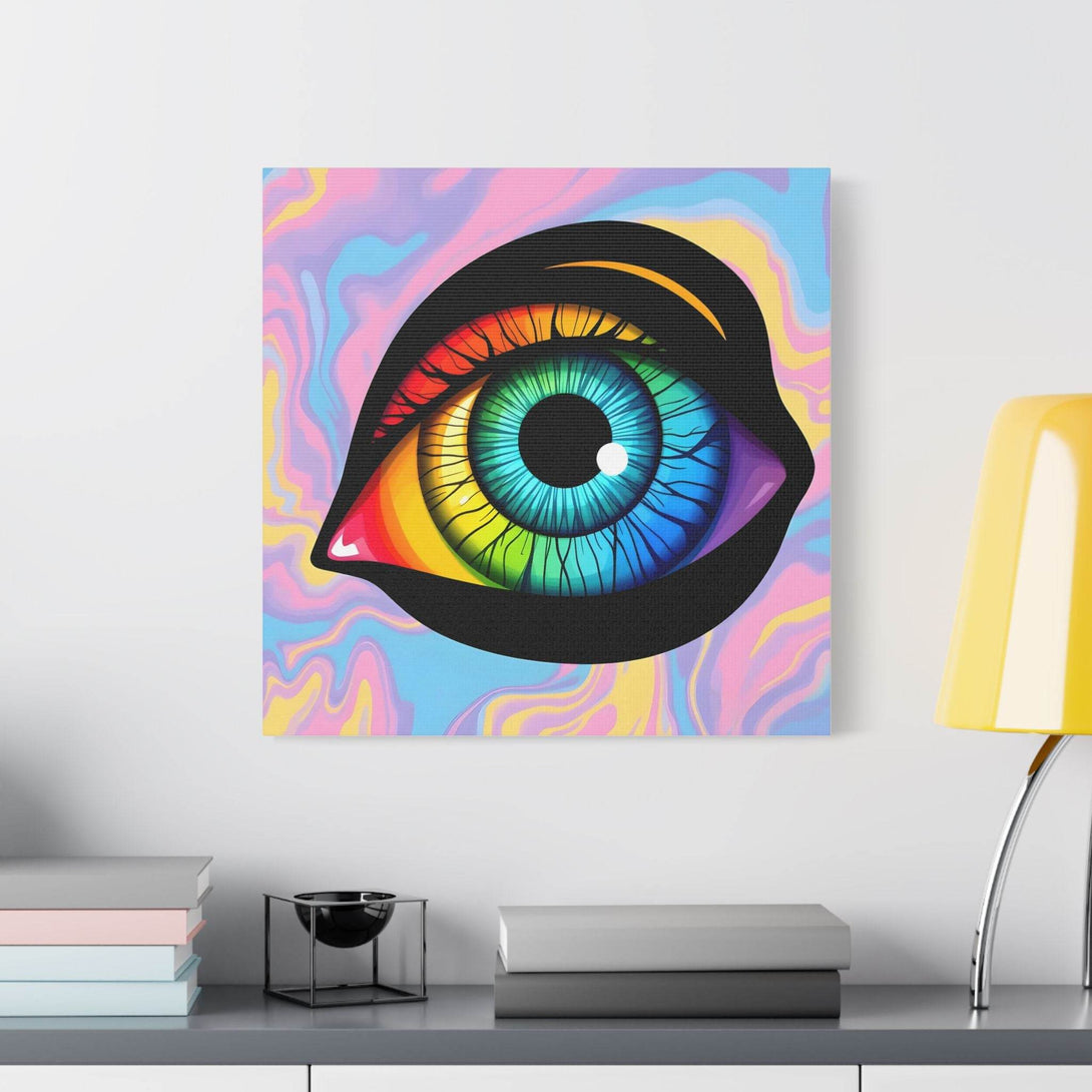PsEyeFlow 4 - Chromatic Vision. (Satin Canvas, Stretched) - Highdellic