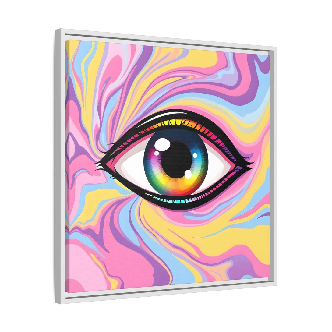 PsEyeFlow #29 - Spectrum Gaze.b (Matte Canvas, Framed (Multi-color)) - Highdellic