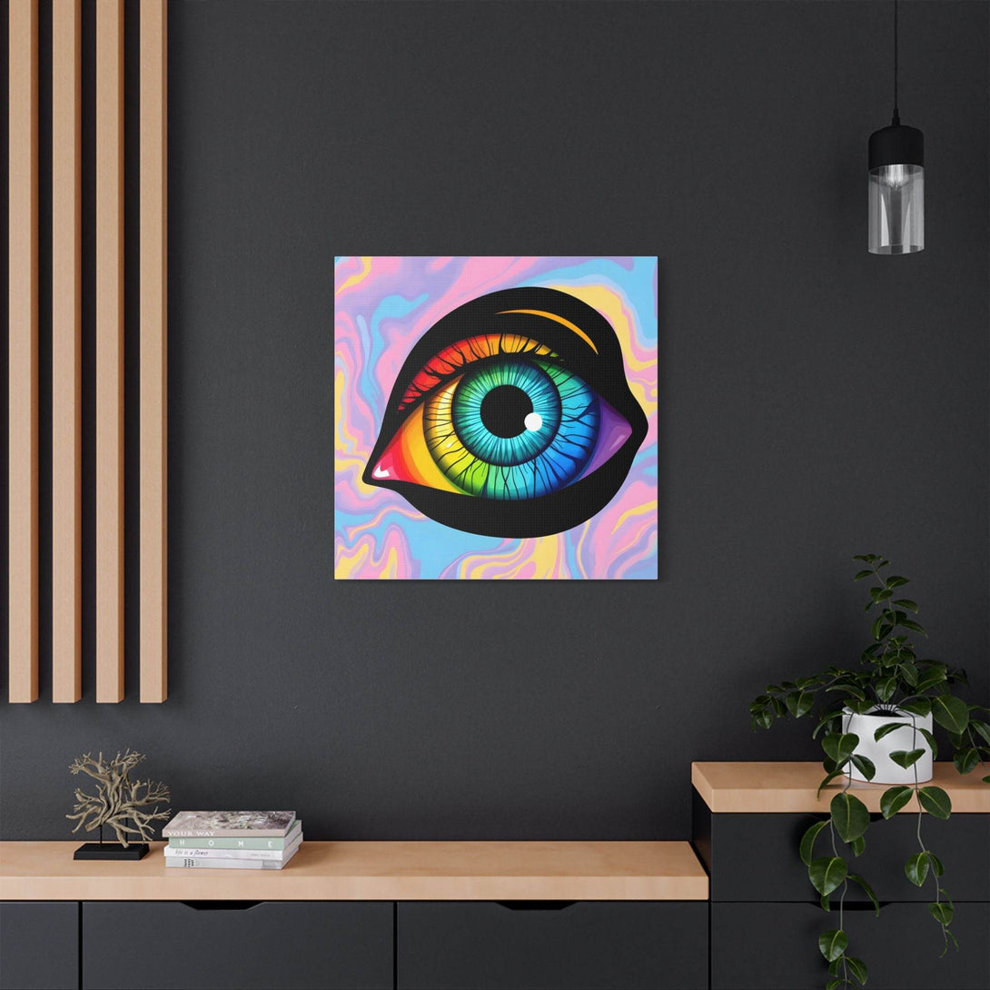 PsEyeFlow 4 - Chromatic Vision. (Satin Canvas, Stretched) - Highdellic