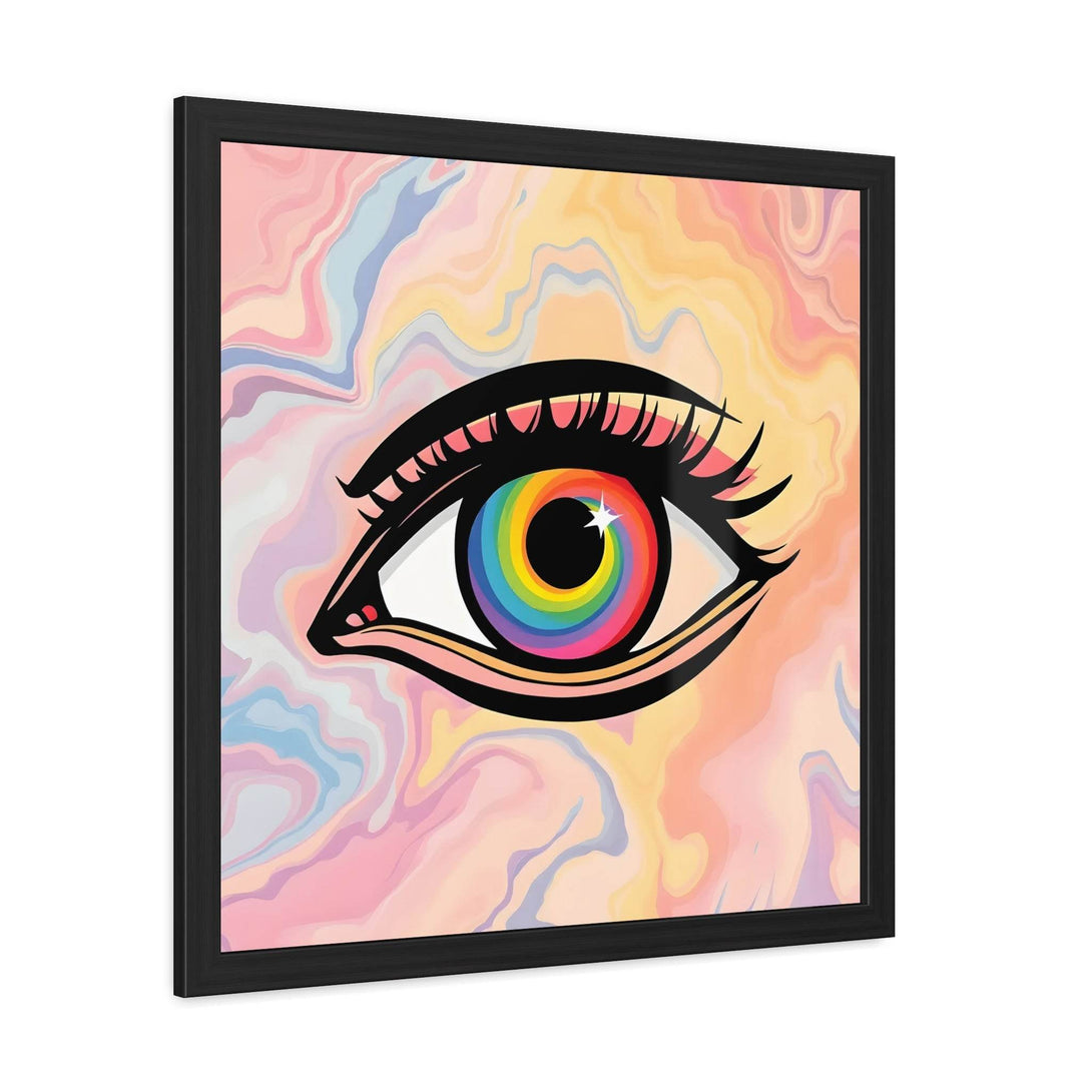 PsEyeFlow #14 - Radiant Spiral. ( wood Framed semi-gloss coated paper ) - Highdellic