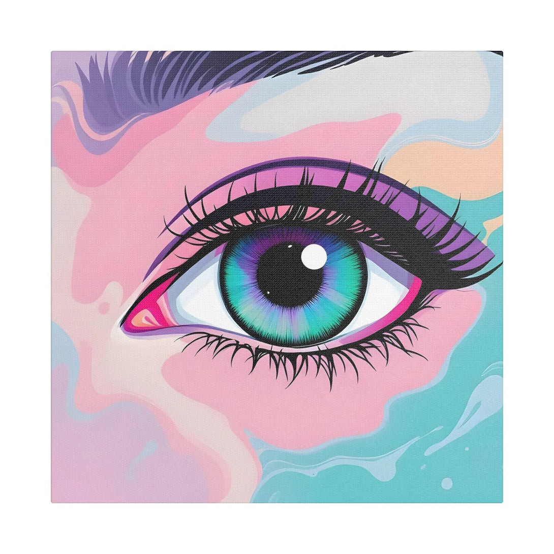 PsEyeFlow #2 – Lucid Gaze. (Satin Canvas, Stretched) - Highdellic