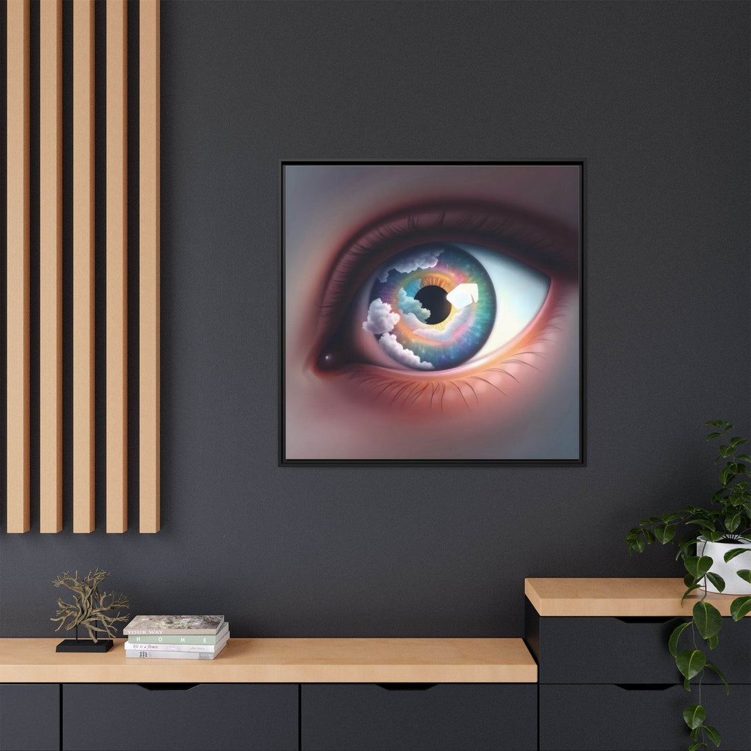 PsEyeDream #2 - Celestial Vision on Framed Matte Canvas - Highdellic