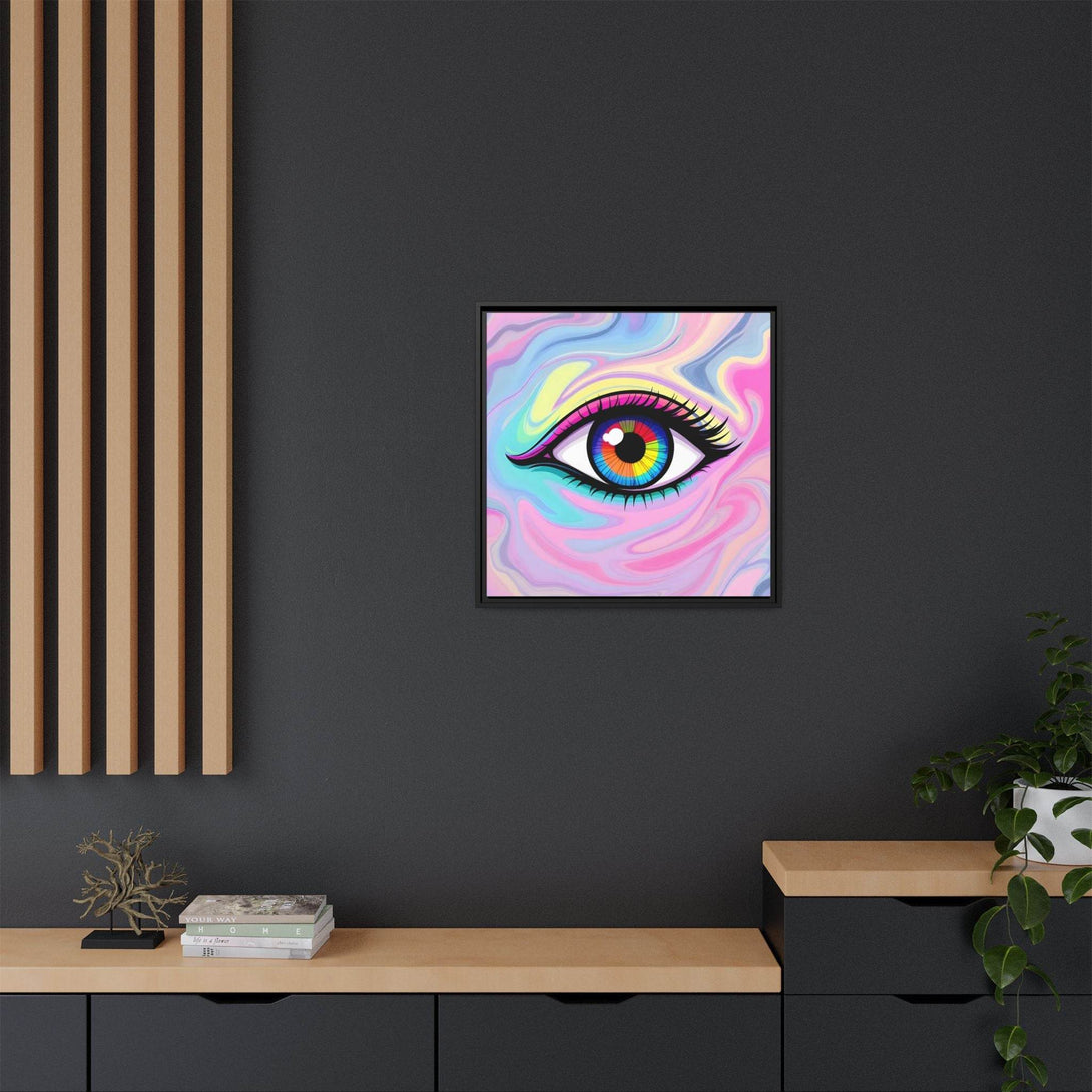 PsEyeFlow #8 - Radiant Vision. ( Colourful Framed Matte Canvas Decor ) - Highdellic