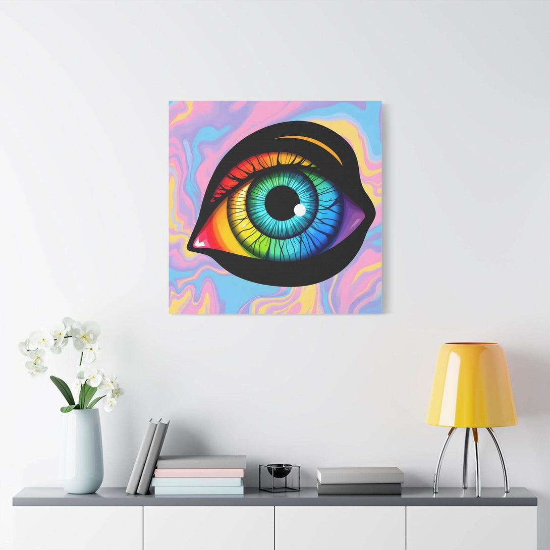 PsEyeFlow 4 - Chromatic Vision. (Satin Canvas, Stretched) - Highdellic