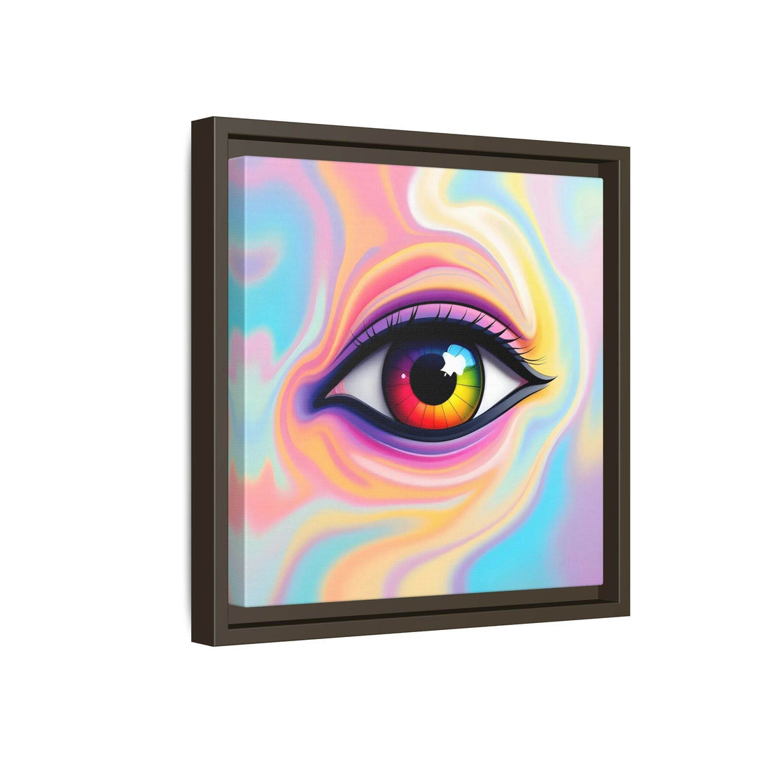 PsEyeFlow #34 – Veil of Visions on Framed Matte Canvas (multi colour) - Highdellic