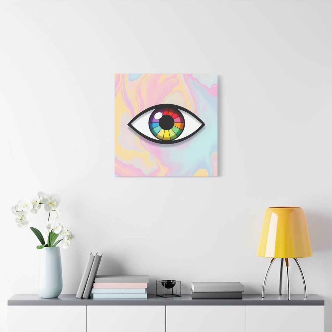 PsEyeFlow 5 - Prism Stare. (Satin Canvas, Stretched) - Highdellic