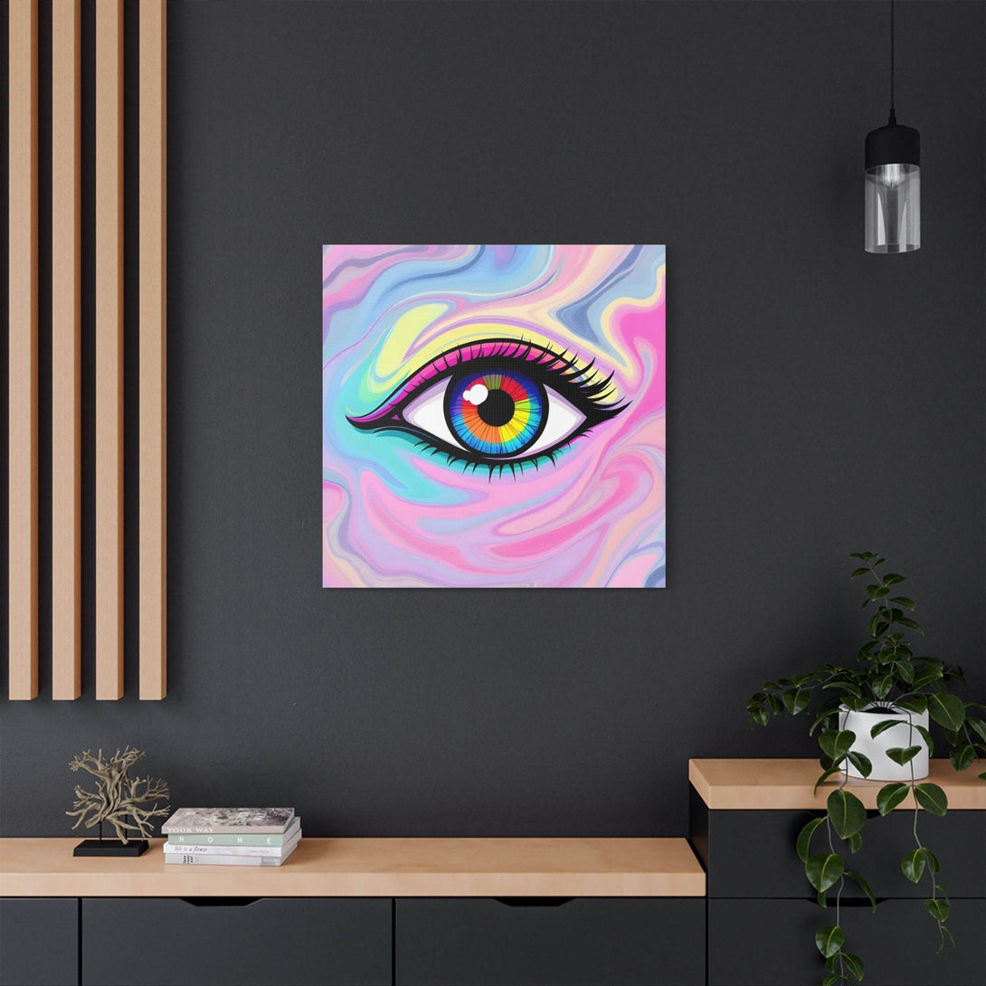 PsEyeFlow #8 - Radiant Vision. (Satin Canvas, Stretched) - Highdellic
