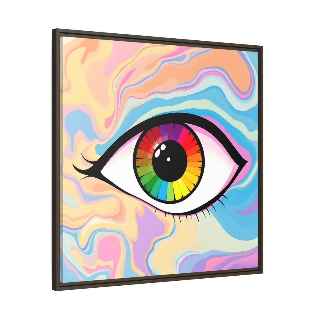 PsEyeFlow #1 – Prism Vision. (Matte Canvas, Framed, Multi-color) - Highdellic