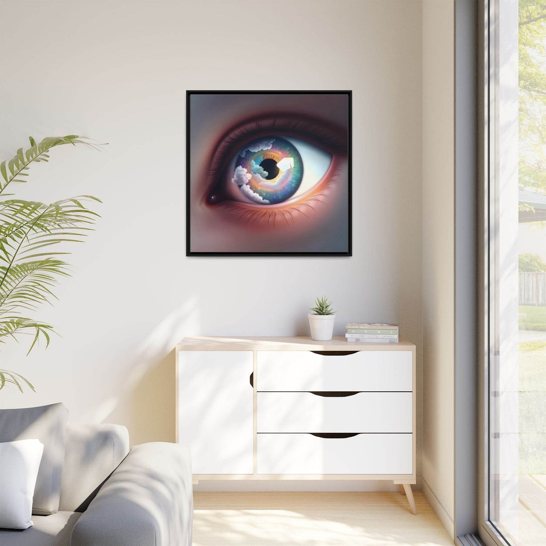 PsEyeDream #2 - Celestial Vision on Framed Matte Canvas - Highdellic