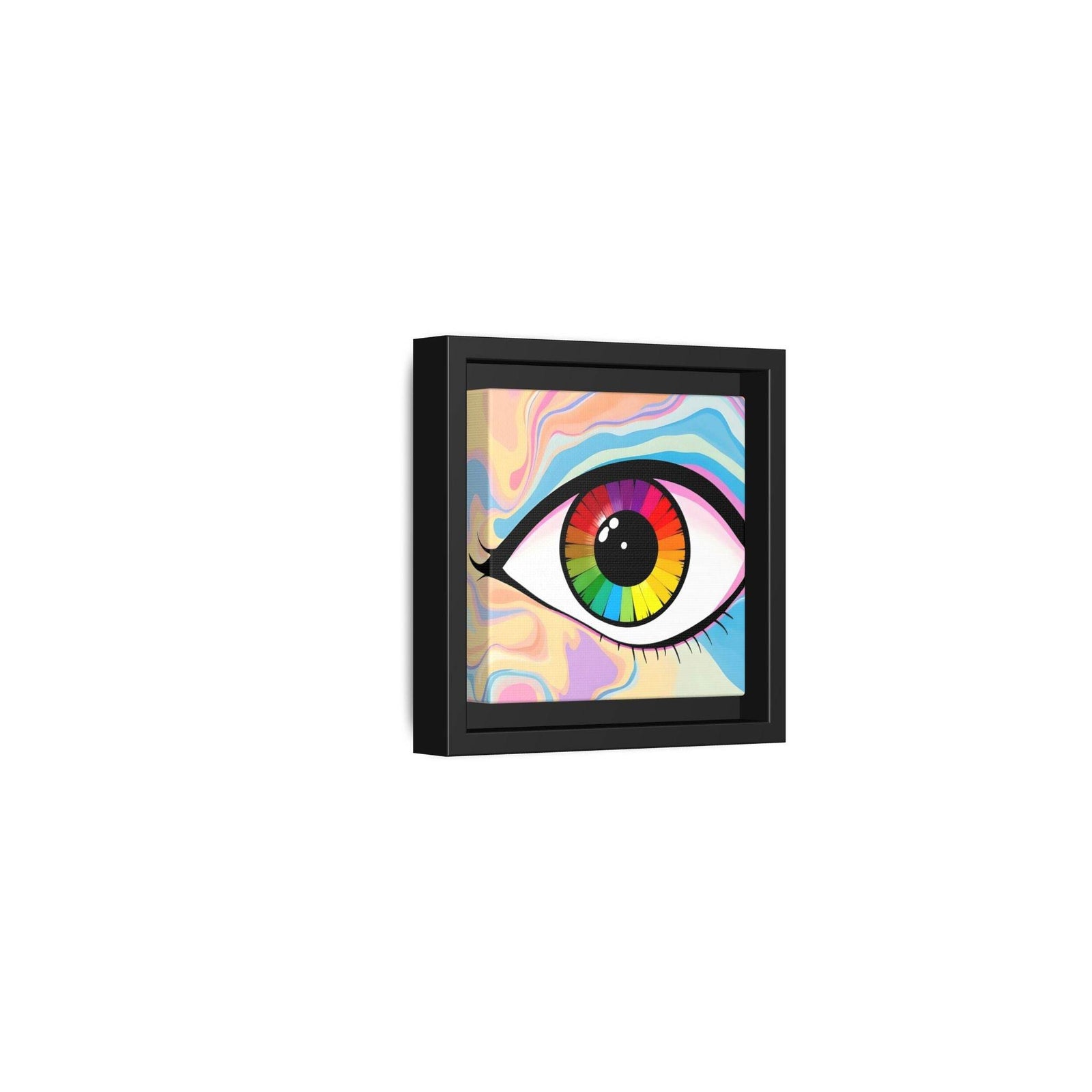 PsEyeFlow #1 – Prism Vision on Colour Framed Matte Canvas - Highdellic