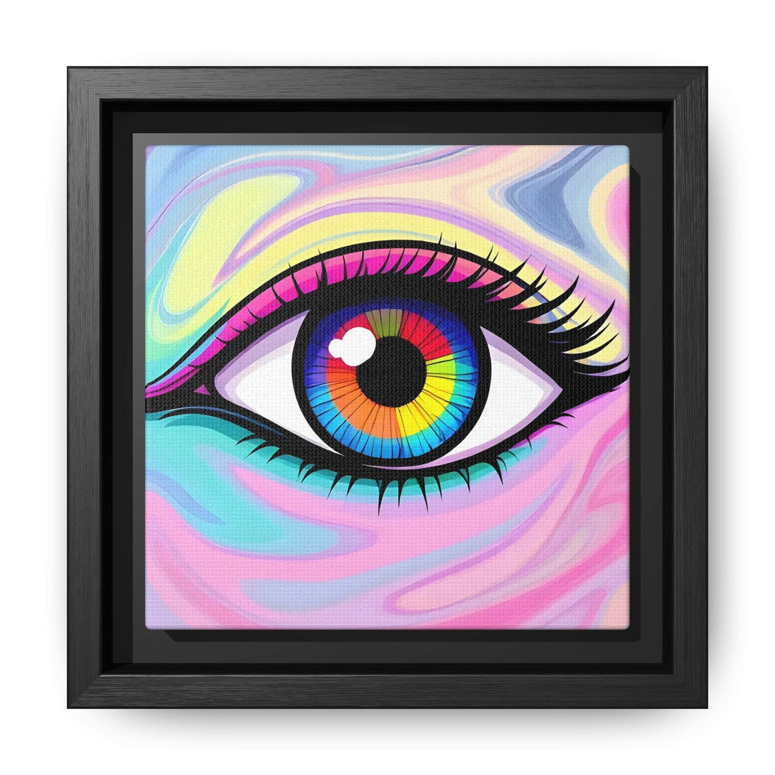PsEyeFlow #8 - Radiant Vision. ( Colourful Framed Matte Canvas Decor ) - Highdellic