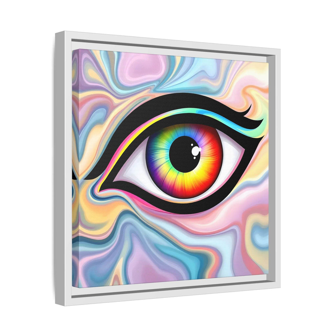 PsEyeFlow #24 - Prism Reflection (Square Matte Canvas, Framed (Multi-color)) - Highdellic
