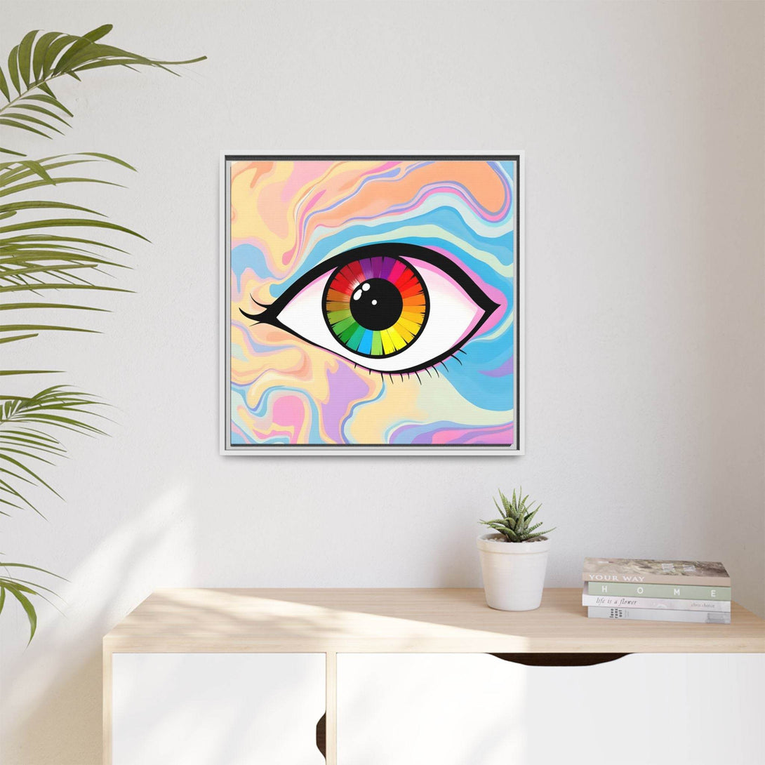 PsEyeFlow #1 – Prism Vision on Colour Framed Matte Canvas - Highdellic