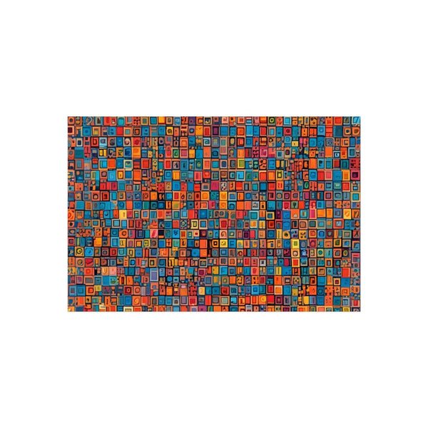 PsEyeCode #1 - Digital Mosaic on Horizontal (3:2) Fine Art Poster - Highdellic