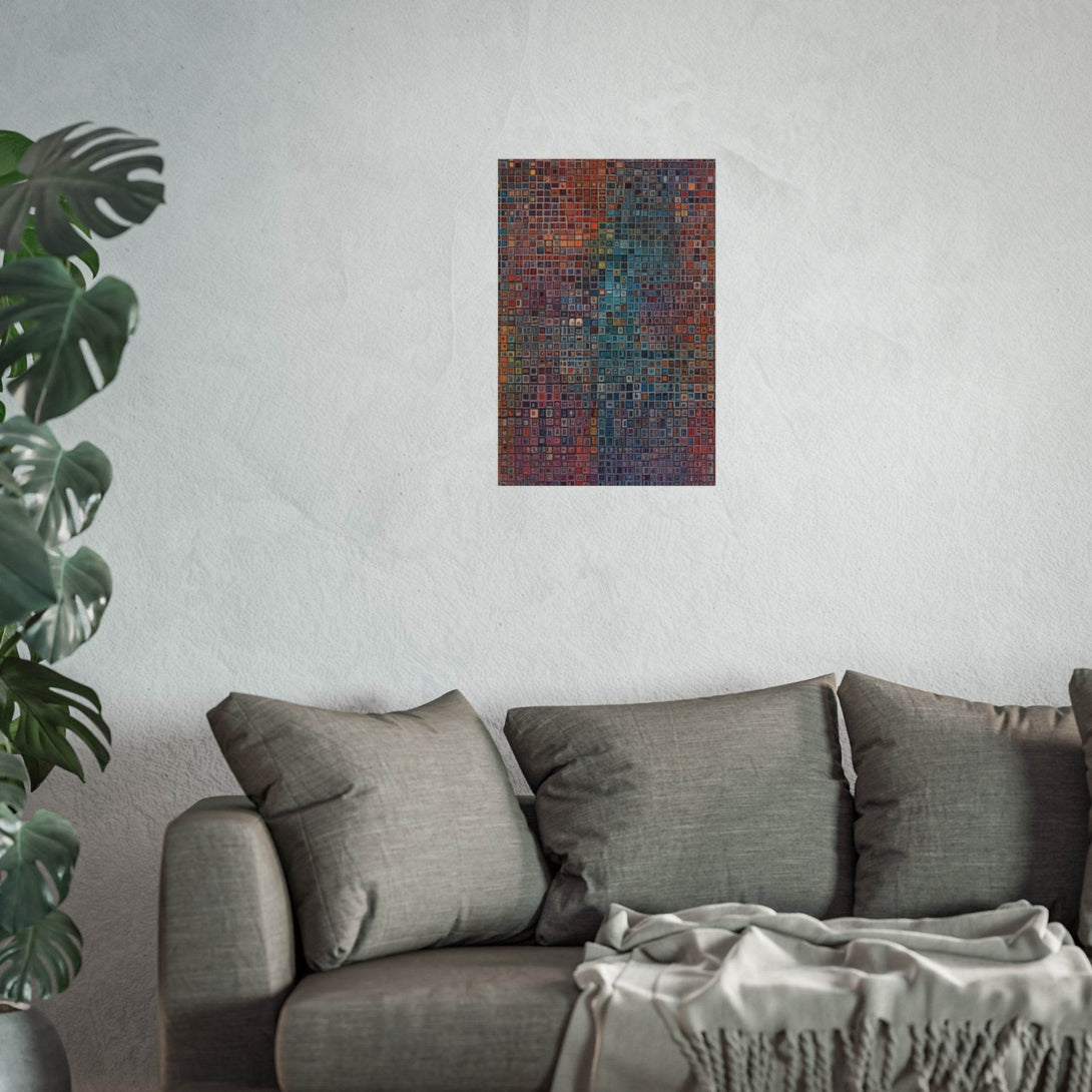 PsEyeCode #2b - Encrypted Echo on Vertical (2:3) Fine Art Poster - Highdellic