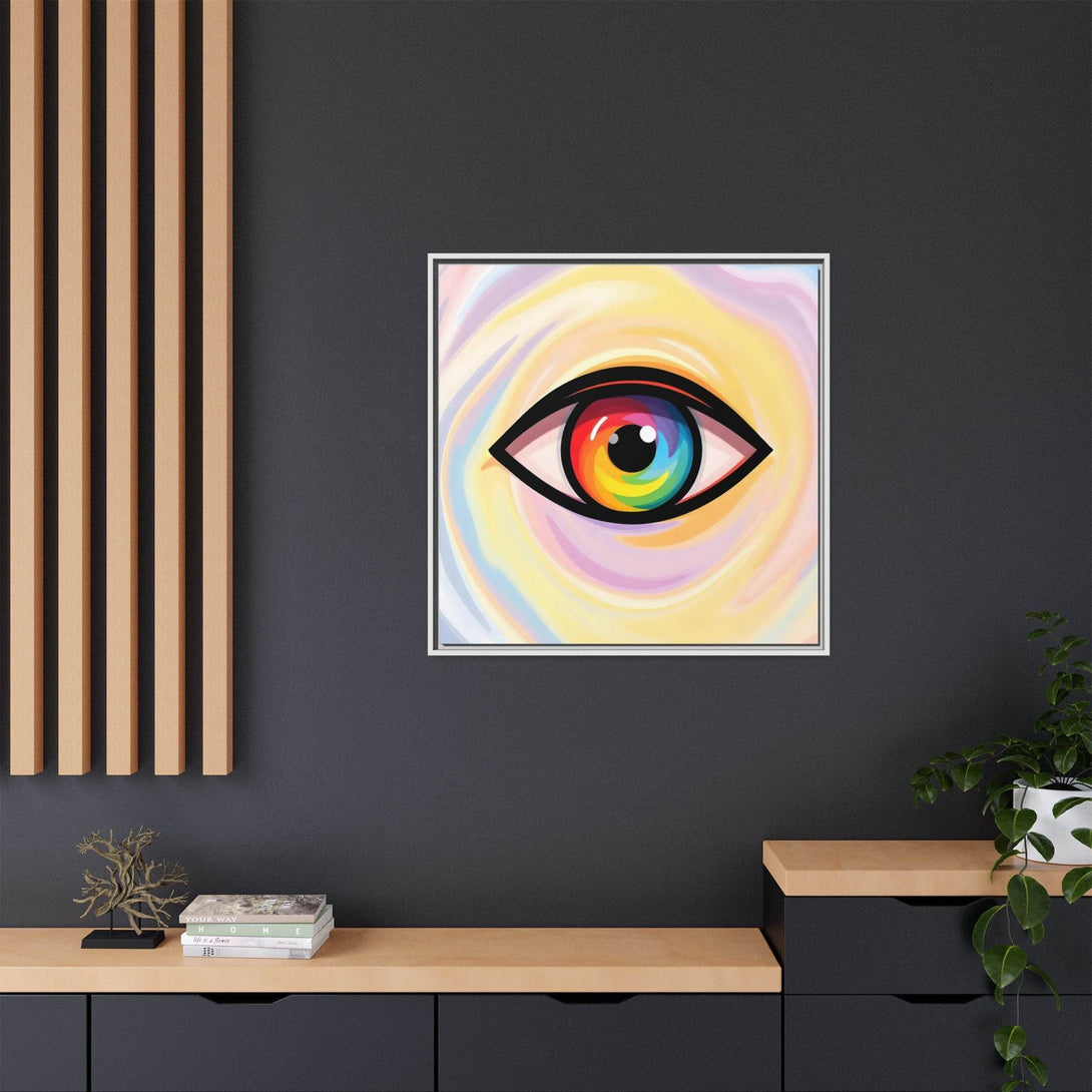 PsEyeFlow #18 - Ethereal Visionb. ( Colorful Framed Matte Canvas Decor ) - Highdellic