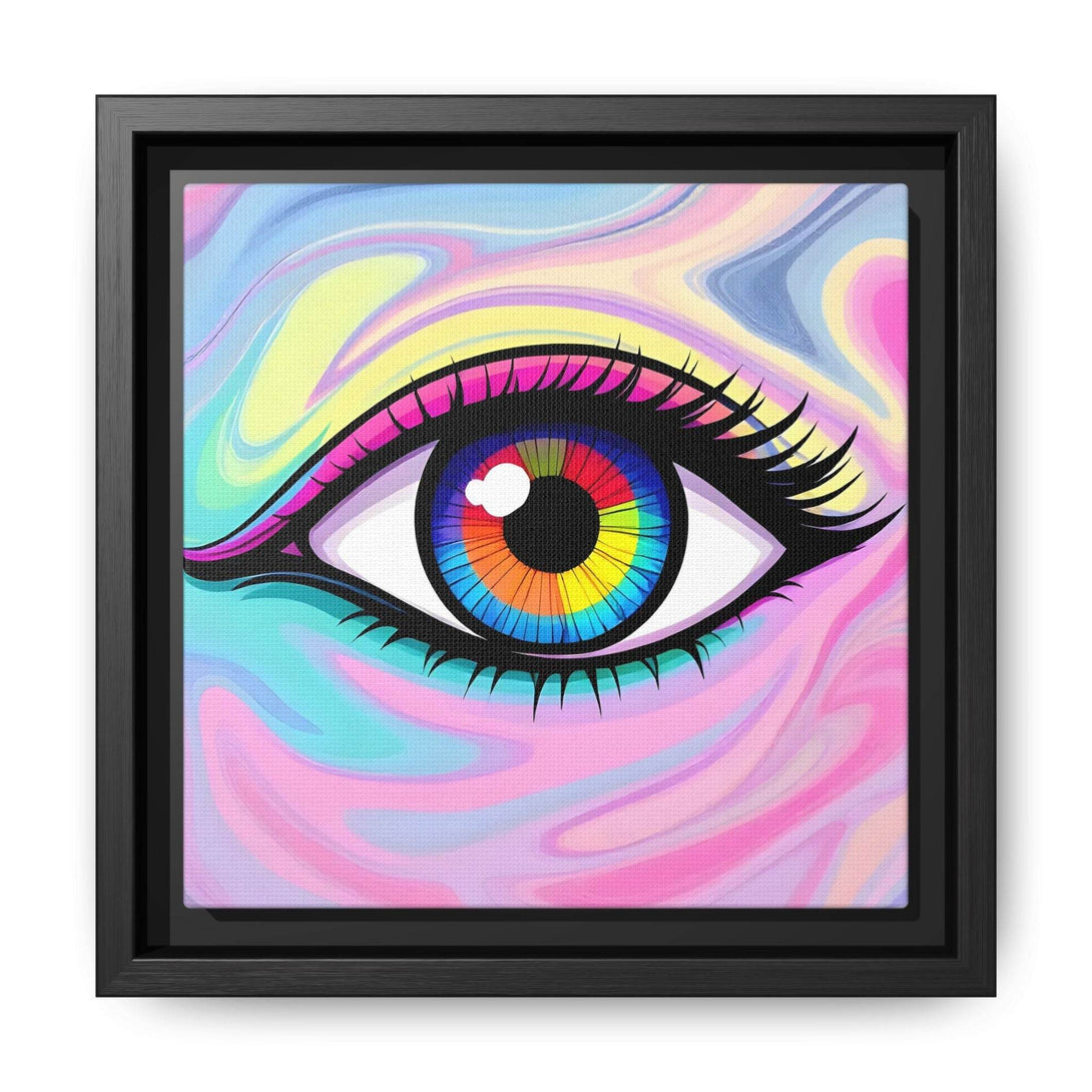 PsEyeFlow #8 - Radiant Vision. ( Colourful Framed Matte Canvas Decor ) - Highdellic