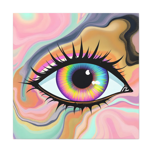 PsEyeFlow #7 - Cosmic Gaze. (Matte Canvas, Stretched, 1.25")