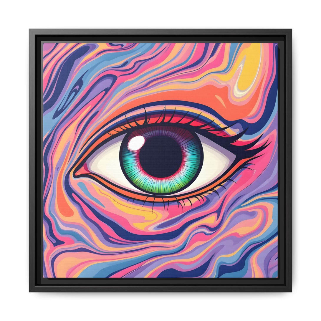 PsEyeFlow #26 - Vivid Echo - (Matte Canvas, Framed (Multi-color)) - Highdellic