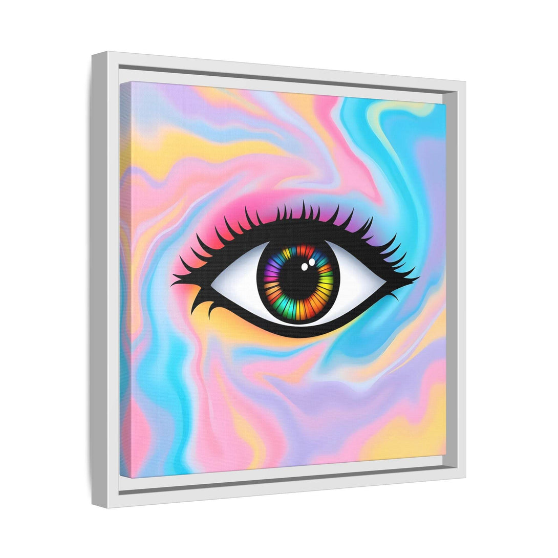 PsEyeFlow #32 - Prism Mirage on Framed Matte Canvas (multi colour) - Highdellic