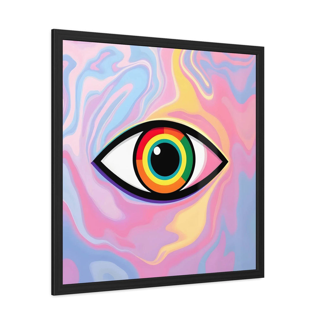 PsEyeFlow #6 - Vortex Vision. ( wood Framed semi-gloss coated paper ) - Highdellic