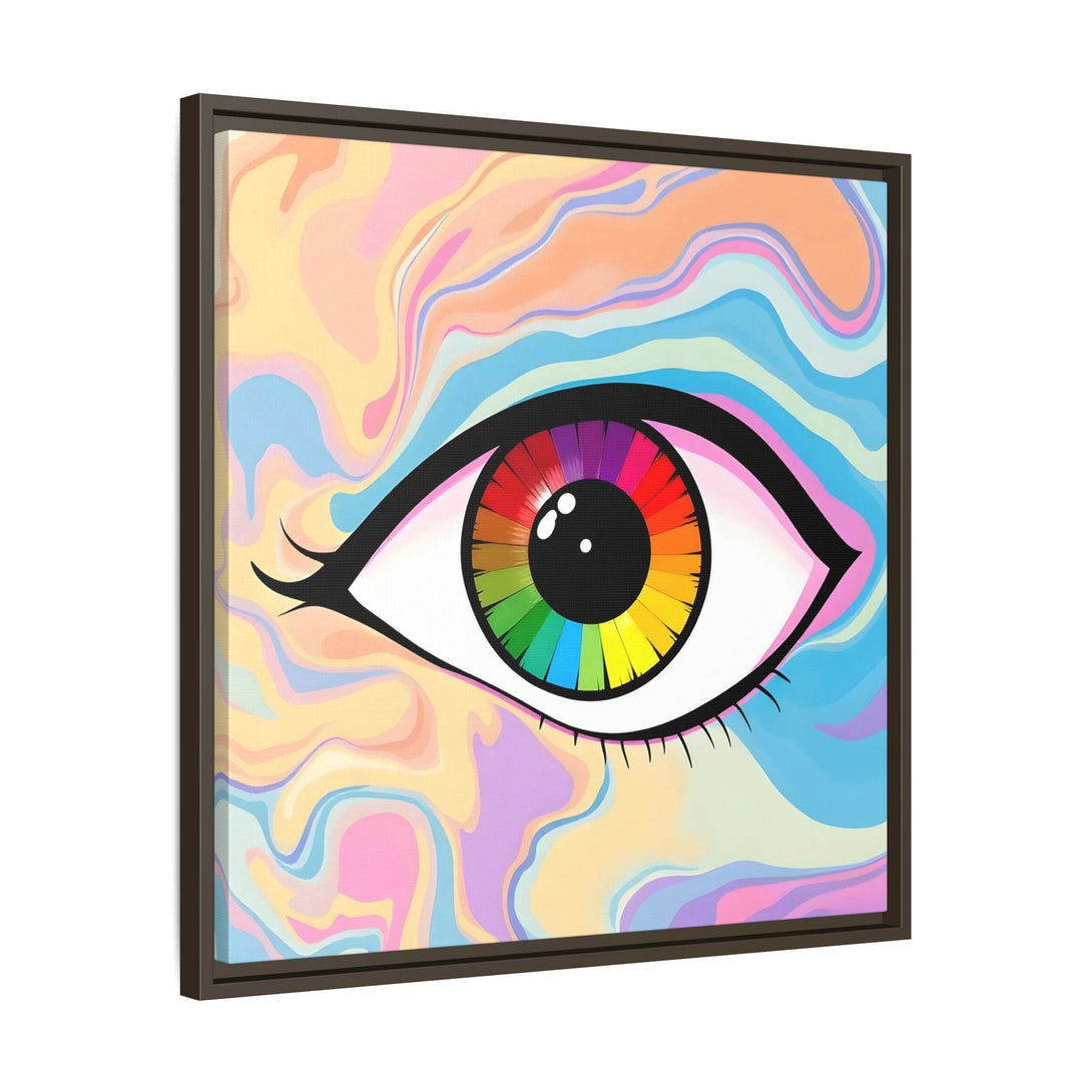 PsEyeFlow #1 – Prism Vision. (Matte Canvas, Framed, Multi-color) - Highdellic