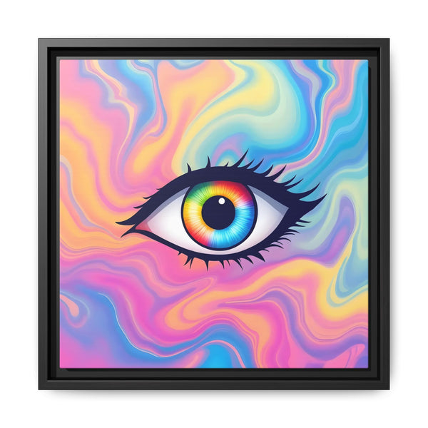 PsEyeFlow #21 - Celestial Vision (Framed Matte Canvas)