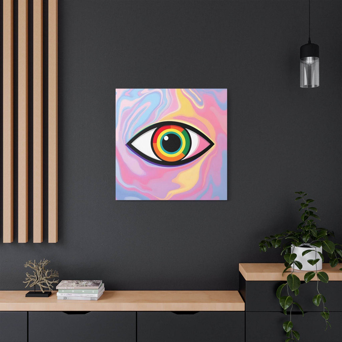 PsEyeFlow #6 - Vortex Vision. (Satin Canvas, Stretched) - Highdellic