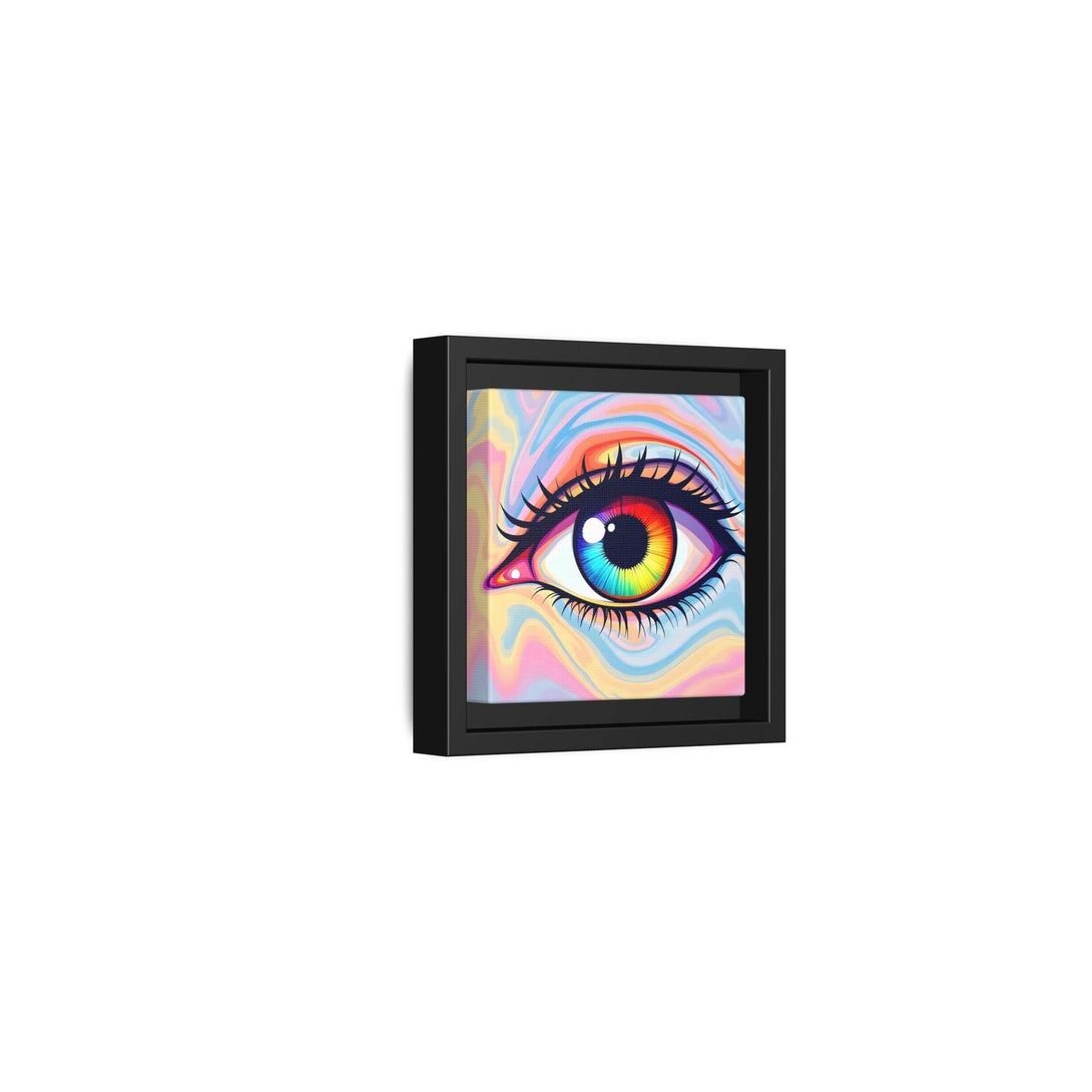 PsEyeFlow #20 - Dreamwave Vision. ( Colorful Framed Matte Canvas Decor ) - Highdellic