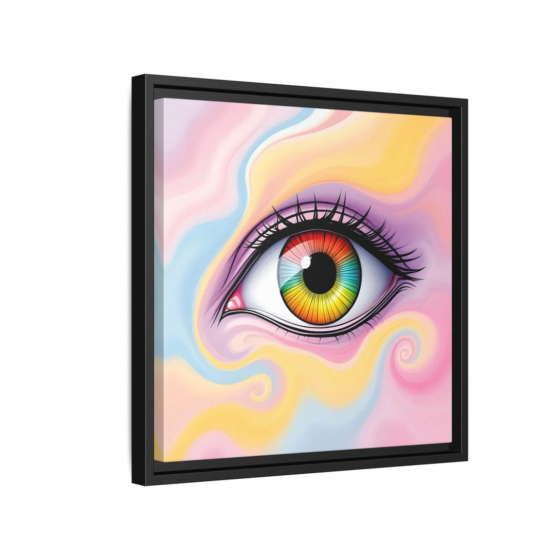 PsEyeFlow #36 – The Whispering Spiral on Framed Matte Canvas - Highdellic