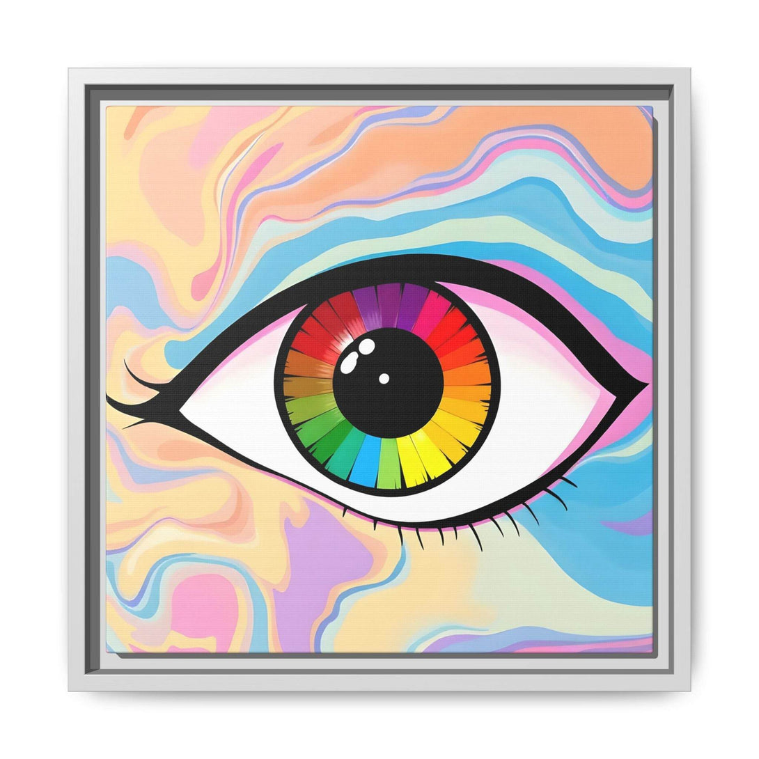 PsEyeFlow #1 – Prism Vision. (Matte Canvas, Framed, Multi-color) - Highdellic